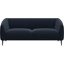 flexlux Couch Polyester 3-Sitzer Blau