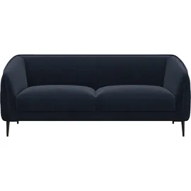 flexlux Couch Polyester 3-Sitzer Blau