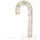 ECD Germany LED Zuckerstange 75 cm Metall 26x75x40 cm Gold
