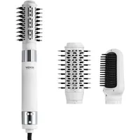 Vevor Haartrockner, Ionen-Haartrocknerbürste, 110.000 U/min Airstyler mit Oval- & Paddelbürste, 4 Temperatur- & 3-Geschwindigkeits-Föhnbürsten-Styling-Tool für Trocknen, Volumengebendes Glätten
