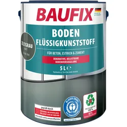 BAUFIX Boden-Flüssigkunststoff zeltgrau matt, 5 Liter, Beton- und Bodenfarbe