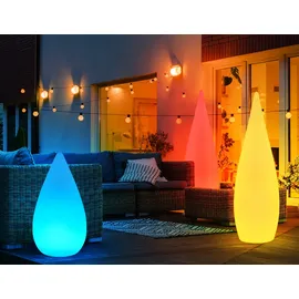 GLOBO Außen Stand Steck Lampe (inkl. RGB LED)  - weiß
