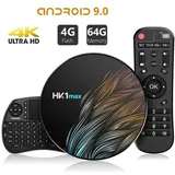 Hk1max Smart Tv Box Android 9.0 4 Gb + 64 Gb 2,4 Ghz/5 Ghz Wlan Bt4.0 Rk3318 Quad-core 4k Hk1 Max Décodeur Netflix Media Player