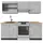 Vicco Küchenzeile R-Line 200 cm Beton/Anthrazit