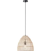 Brilliant Pendelleuchte Minster Rattan-Textil
