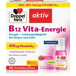 Doppelherz Vitamin B12 Vita - Energie Fläschchen zur Unterstützung des Energiestoffwechsels 30 St.