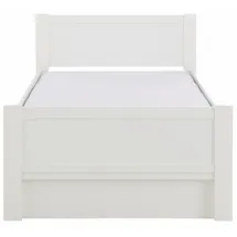 Priess Bett PRIESS "Husum Schlafzimmer Jugendzimmer Rahmenbett", weiß, B:100cm H:85cm L:208cm, Betten, Jugendbett Bettgestell, mit Komforthöhe verschiedene Ausführungen hochwertige Premium Qualität