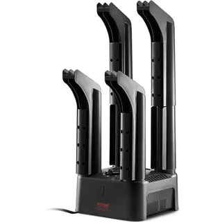 Vevor 4-Röhren Abnehmbarer Schuhtrockner Stiefeltrockner Wärmegebläse Timer,