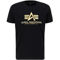 Alpha Industries T-Shirt in schwarz Größe L, black/gold, , 11901653-L