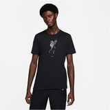 Nike Liverpool FC Fußball-T-Shirt für Herren - Schwarz, L