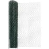 Lemodo Maschendrahtzaun PVC-beschichtet, 10 m lang, Hasendraht für Kleintiergehege, grün