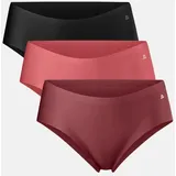 INVISIBLE HIPSTER - 3-Pack - Schwarz | Blush | Ruby - XL