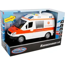 SPEEDZONE Vedes Spielzeug-Auto Speedzone Krankenwagen mit Licht & Sound ab 18 Monaten