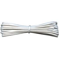 Fabmania® 2 mm gewachste Schnürsenkel – Weiß – 60 cm - Länge 60cm