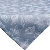 Sander Mitteldecke Mussels hellblau Größe 85x85 cm