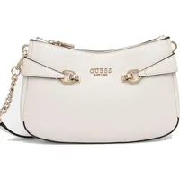 GUESS Lorelei Top Zip Shoulder Bag Bone - Weiß