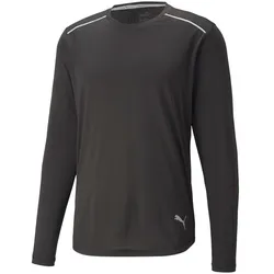 Puma Run Langarm Shirt Herren - schwarz -L