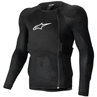 Alpinestars A-Impact Plasma Langarm Protektorenjacke, schwarz-weiss, Größe XL für