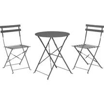 Spetebo Metall Bistroset 3-teilig in anthrazit (CK9200780)