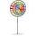 Relaxdays Windrad Gartenstecker 73,5 x 35,5 cm Gelb/Rot/Schwarz