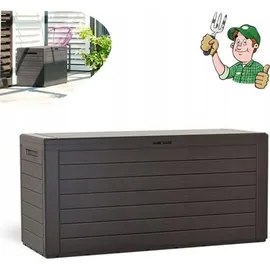 Prosperplast Gartenbox 280 l 116 x 43,8 x 55 cm Dunkelbraun