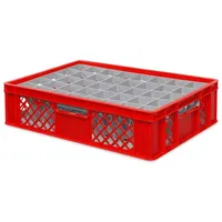 BRB-Lagertechnik BRB Gläserkiste 600x400 mm für 40 Gläser bis