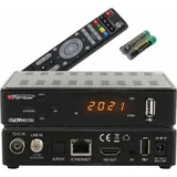 RED Opticum OPTICUM Sloth Combo Plus Mini (DVB-T/T2, CI+-Schacht), TV Receiver mit PVR I Kombi-Receiver HD LED Display - HDMI - S/PDIF - Ethernet - USB IR Sensor 12V