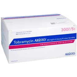 TOBRAMYCIN Aristo 300 mg/5 ml Lösung f.e.Vernebler 56 St