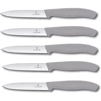 Victorinox Swiss Classic Gemüsemesser 10 cm 5-tlg. Cool Grey