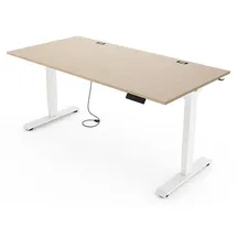 Yaasa Schreibtisch Desk Essential 140 x 80 cm Eiche hell/Weiß