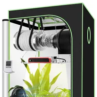 Jiubiaz Growzelt Komplettset 80x80x160cm Indoor Grow Set Mit 4" Belüftungssat Grow Tent Kit Led Grow Light Grow Lampe Kohlefilter