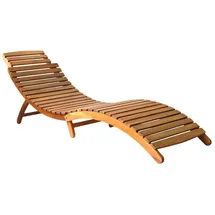 vidaXL Sonnenliege 200 x 60 x 30 cm Schwarz