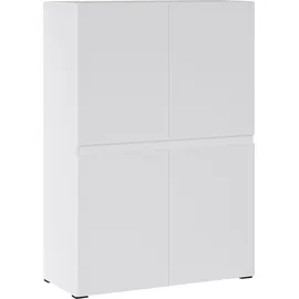 INOSIGN Highboard »Rimini«, Höhe 129 cm weiß