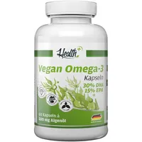 Zec+ Nutrition Health+ Algen-Öl Kapseln | Vegan Omega 3, 60 Kapseln