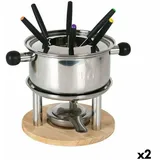 Santa Clara - Fondue aus Edelstahl (2 Stück)