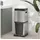 Homcom Mülleimer 20+14 l Silber