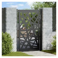 vidaXL Gartentor 105 x 155 cm Schwarz/Stahl