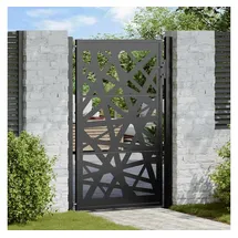 vidaXL Gartentor 105 x 155 cm Schwarz/Stahl
