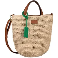 Gabor bags Daina Damen Shopper Umhängetasche Reißverschluss Groß Beige