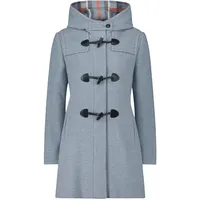 GIL BRET Dufflecoat mit Kapuze in Bright Blue Melange | 44