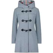 GIL BRET Dufflecoat mit Kapuze in Bright Blue Melange | 44