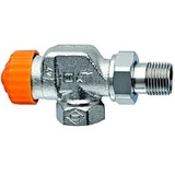 HEIMEIER Eclipse Thermostatventil 393001000 Axial 3/8", Rotguss vernickelt