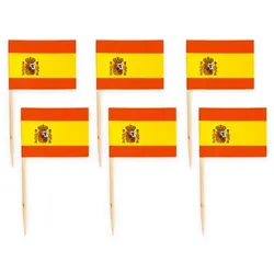 50 Flaggen Deko Picker Spanien