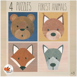 Puzzle Forest Animals 4 Stück