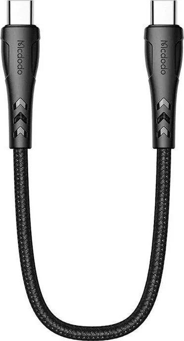 Mcdodo CA-7640 USB-C to USB-C cable, PD 60W, 0.2m (black), USB Kabel