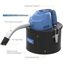 Güde Aschesauger GA 4-600.1 Aluminium 4 l 600 W Blau/Schwarz