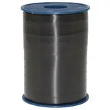 Präsent C.E. PATTBERG Geschenkband schwarz, 250 Meter Ringelband 10 mm zum Basteln, Dekorieren & Verpacken von Geschenken zu jedem Anlass