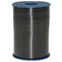 Präsent C.E. PATTBERG Geschenkband schwarz, 250 Meter Ringelband 10 mm zum Basteln, Dekorieren & Verpacken von Geschenken zu jedem Anlass