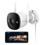 Imou 3K Überwachungskamera Aussen,5MP WLAN IP Kamera Outdoor mit Human/Car Detection,IR Nachtsicht 30m,IP67 Wetterfest, Alexa,Zwei-Wege-Audio