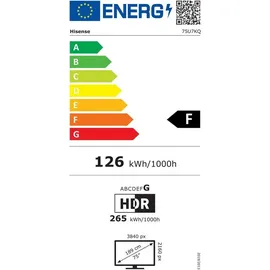 Hisense 75U7KQ 75 Zoll MiniLED ULED 4K TV